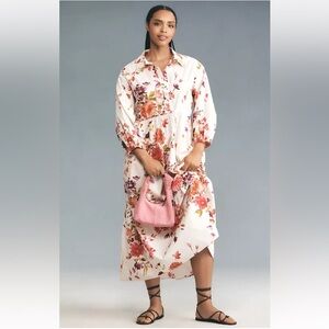 Anthropologie x Maeve Bettina Tiered Shirt Dress Size 1X NWT